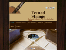Tablet Screenshot of frettedstrings.com